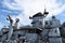 LOS ANGELES, CALIFORNIA - 06 MAR 2020: USS Iowa, a WWII battleship now retired and a Maritime Museum in the Port of Los Angeles