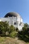 LOS ANGELES, CALIFORNIA - 12 FEB 2020: The Western Dome at the Griffith Park Observatory houses the Triple Beam Coelostat that