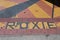 LOS ANGELES, CALIFORNIA - 17 MAY 2023: Roxie mosaic in the sidewalk outside the historic old Roxie Theatre on Broadway