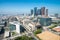 Los Angeles, California. Aerial view of Downtown buildings