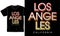 Los angeles california city urban street t shirt design graphic vector