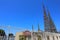 Los Angeles, California: detail of WATTS TOWERS by Simon Rodia, architectural structures