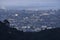 Los Angeles California Foggy Mountain View