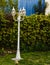 Los Angeles, California house backyard and lampost