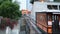 LOS ANGELES, CALIFORNIA, USA - 27 OCT 2019: Angels Flight retro funicular railway cabin. Vintage cable car station. Old