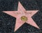 Los Angeles, California, USA - July 29, 2023: The Donald Trump star at the Hollywood Walk of Fame stars in Los Angeles.