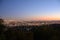 Los Angeles city lights after sunset