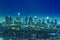 Los Angeles city skyline at night