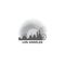 Los Angeles city skyline shape logo icon illustration
