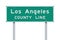 Los Angeles County Line road sign