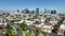 Los Angeles Downtown Pico Union Aerial Shot Orbit R in California USA