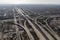 Los Angeles Freeway Interchange Aerial