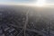 Los Angeles Freeway and Summer Smog Aerial