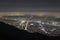 Los Angeles and Glendale California Hazy Night View