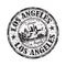 Los Angeles grunge rubber stamp