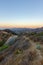 Los angeles hills hiking trail view of valley