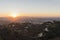 Los Angeles and Hollywood Sunrise Cityscape