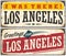 Los Angeles retro travel sign