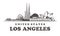 Los Angeles sketch skyline. California, Los Angeles hand drawn vector illustration