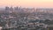 The Los Angeles skyline in the afternoon sunlight