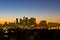 Los Angeles Skyline Shortly Before Dawn