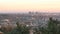 The Los Angeles Skyline at sunset