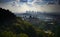 Los Angeles Skyline under Radiant Clouds