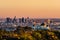 Los Angeles skyscrapers at sunset