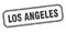 Los Angeles stamp. Los Angeles grunge isolated sign.