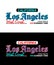 Los Angeles urban style typeface vintage college, for print on t shirts etc.