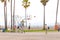 LOS ANGELES, USA - 11 MAY, 2019: Ocean Front Walk of Venice Beach in Los Angeles. Famous beach in California