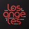 Los Angeles vector design, typography, print, logo, label, poste