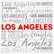 Los Angeles wallpaper word cloud, travel concept background