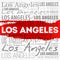 Los Angeles wallpaper word cloud, travel concept background