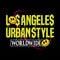 Los Angeles y2k streetwear vintage style colorful slogan quote vector icon illustration background