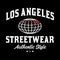 Los Angeles y2k streetwear vintage style colorful slogan quote vector icon illustration background