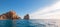 Los Arcos / The Arch at Lands End as seen from the Pacific Ocean at Cabo San Lucas in Baja California Mexico