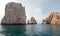 Los Arcos / The Arch at Lands End as seen from the Sea of Cortes at Cabo San Lucas in Baja California Mexico