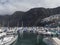 Los Gigantes, Tenerife, Canary islands, Spain, december 18, 2021: Marina with boats and yachts at Los Gigantes harbor