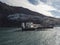 Los Gigantes, Tenerife, Canary islands, Spain, december 18, 2021: Marina with boats and yachts at Los Gigantes harbor