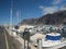 Los Gigantes, Tenerife, Canary islands, Spain, december 18, 2021: Marina with boats and yachts at Los Gigantes harbor