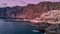 Los Gigantes view from Tenerife Island Spain at sunset
