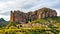 Los Mallos de Aguero, rock formations in Huesca, Spain