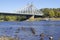 The Loschwitzer bridge over the river Elbe in Dresden