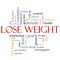 Lose Weight Word Cloud Concept