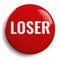 Loser Red Round Symbol Isolated