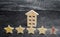 The loss of the fifth star of the restaurant or hotel. The fall in rating and recognition. Deterioration in service quality.