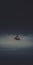 Lost In The Fog: Absurd Minimalist Jet Ski In Gauzy Atmospheric Landscape