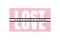 Lost Love sticker. Typography slogan for t shirt printing, slogan tees, fashion prints, posters, cards, stickers