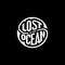 Lost in the Ocean circle black Vector illustration